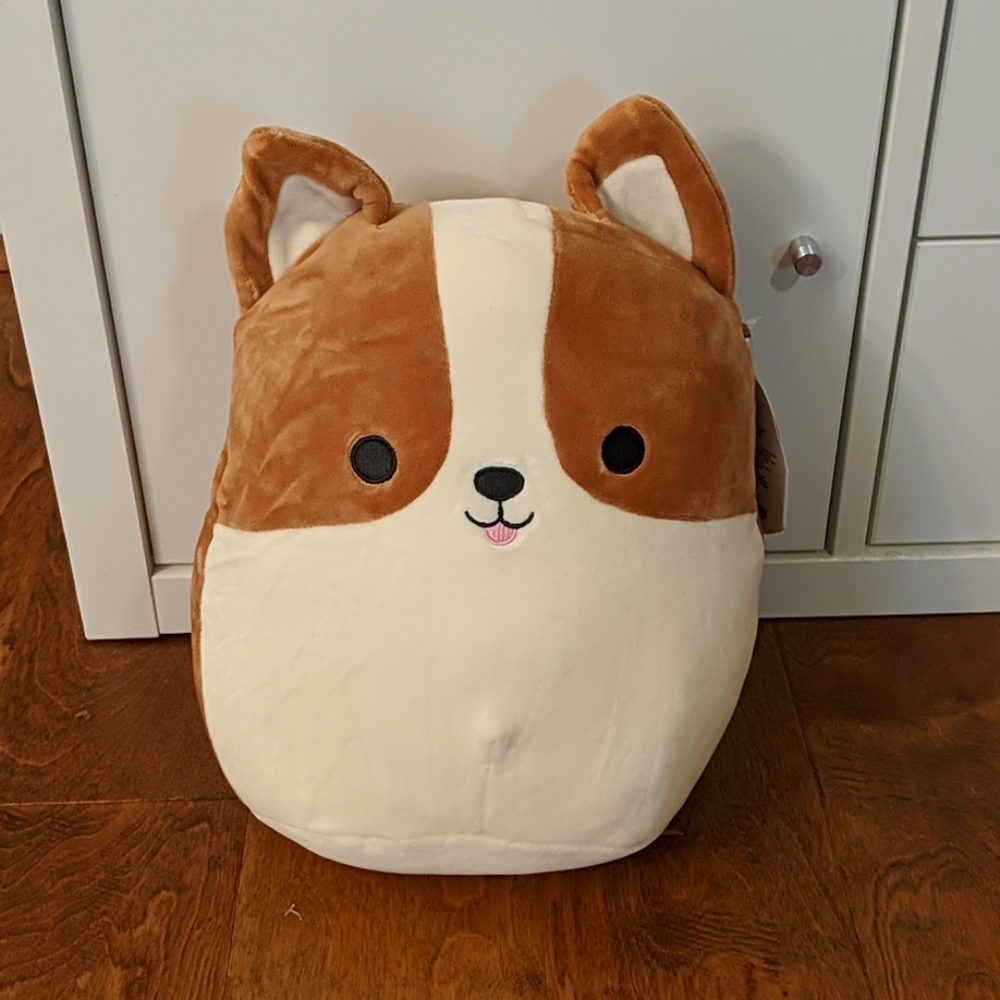 Squishmallow 10 inch corgi Reginald